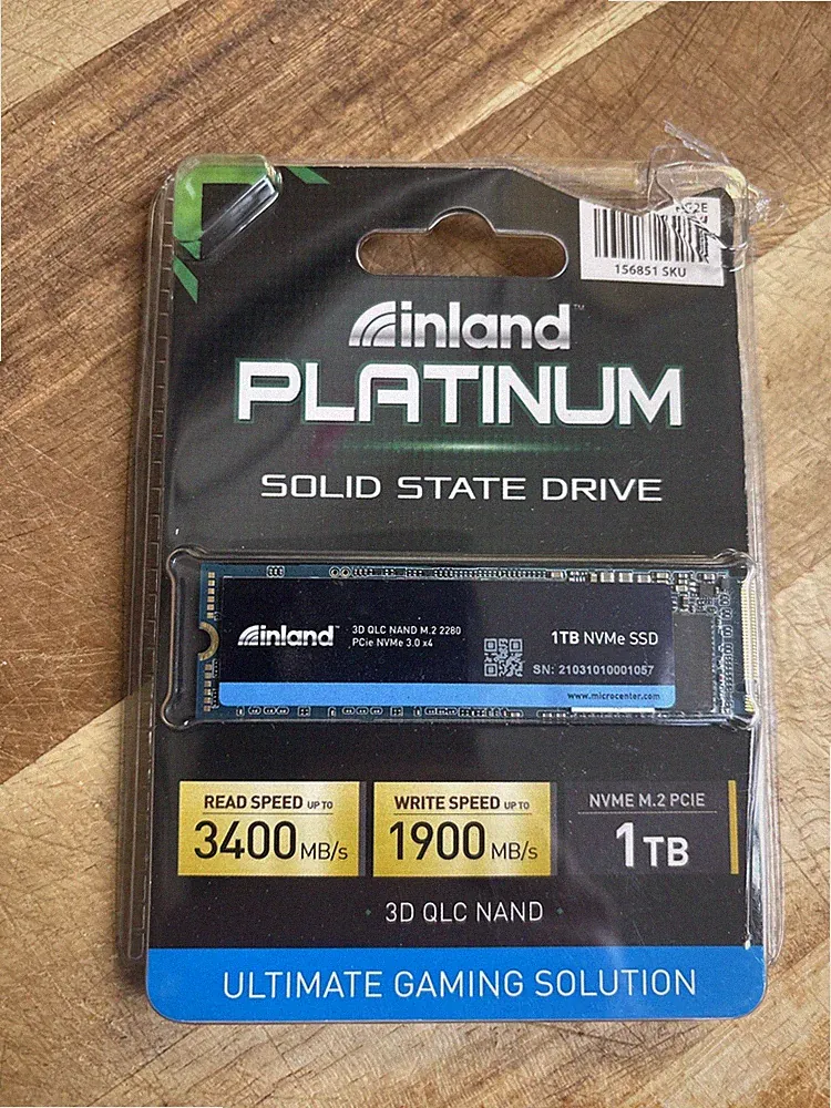1TB Inland Platinum 1TB SSD M.2 2280 NVME